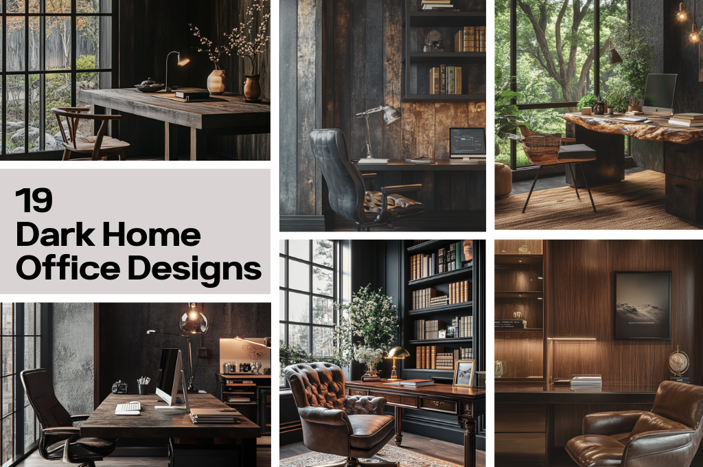 19 Dark Home Office Designs That Exude Sophistication and Style – OakViva