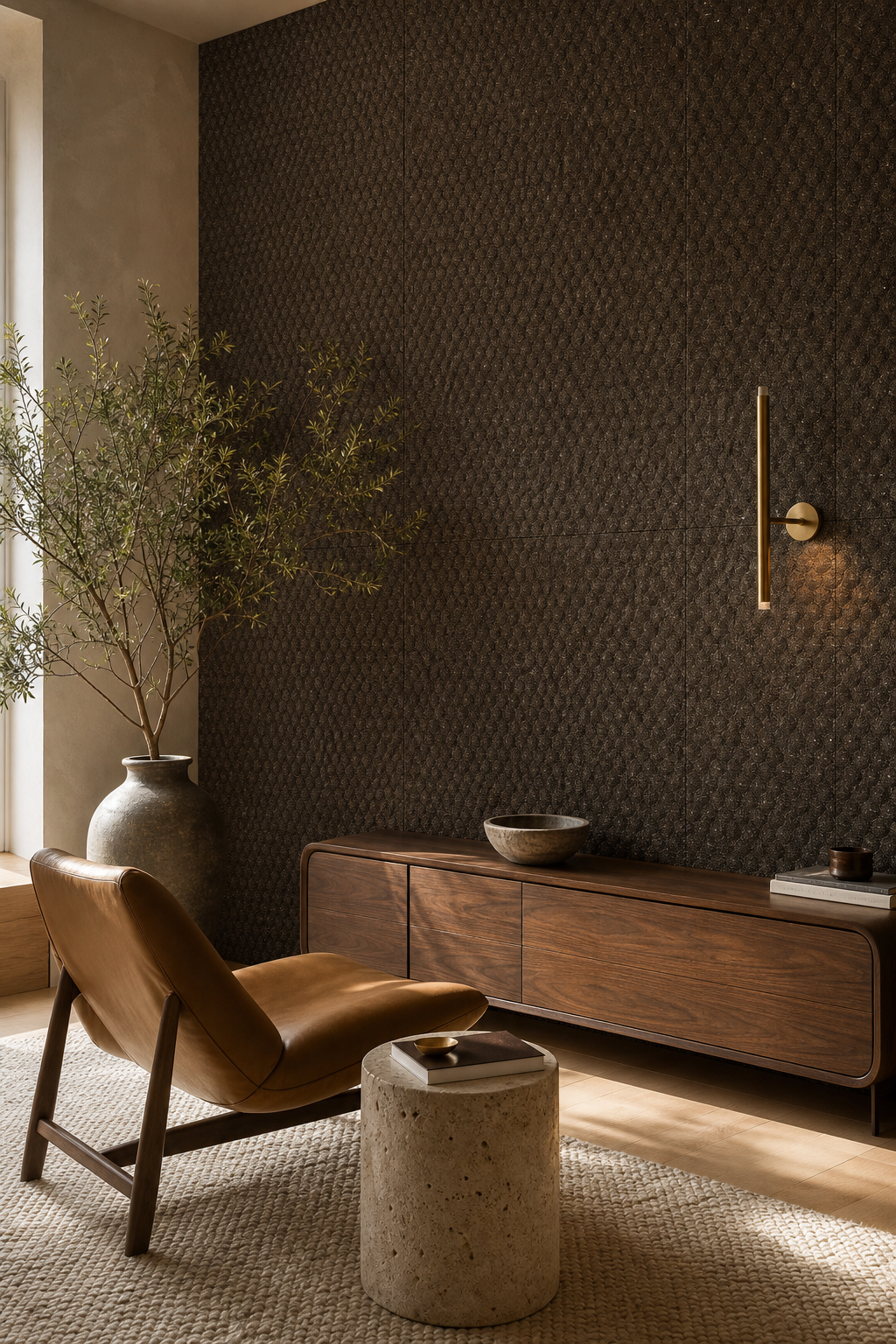 Quiet Luxury with Textural Cork Walls - Point 8: Sustainable and high-end by nature