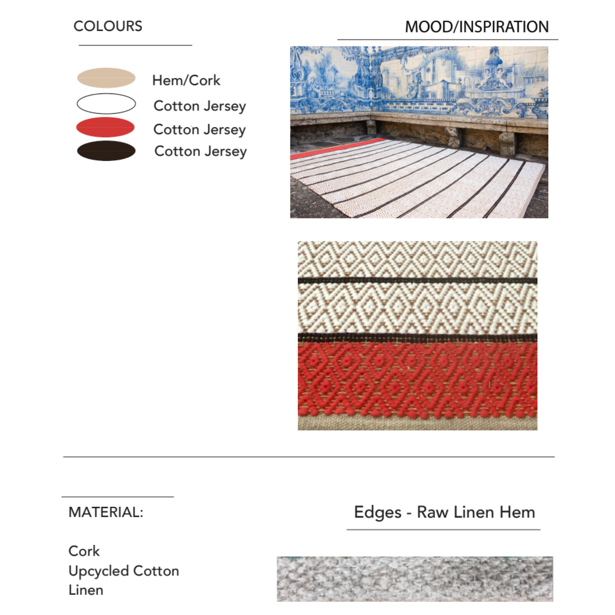 SINTRA Cork and Cotton Handmade Rug