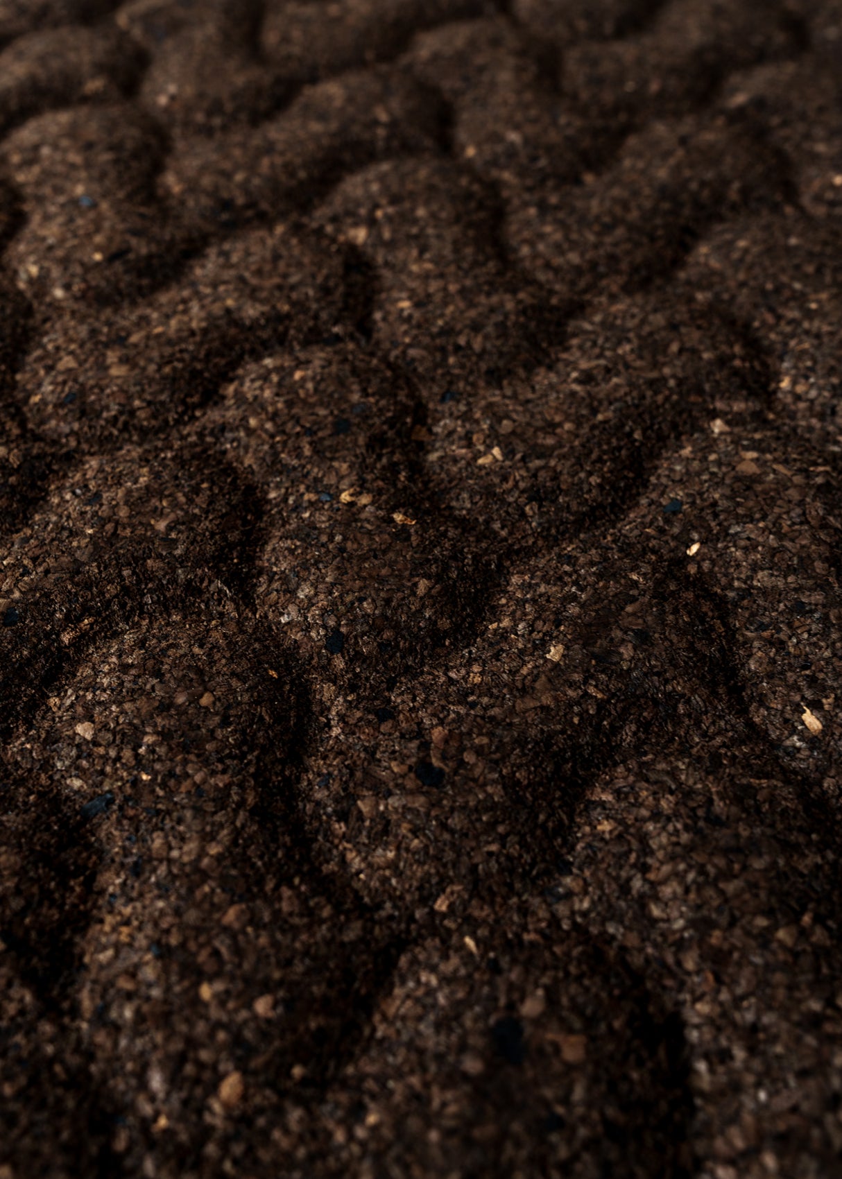 Dreamy Clouds - Cork Wall Panels in Natural Black Color