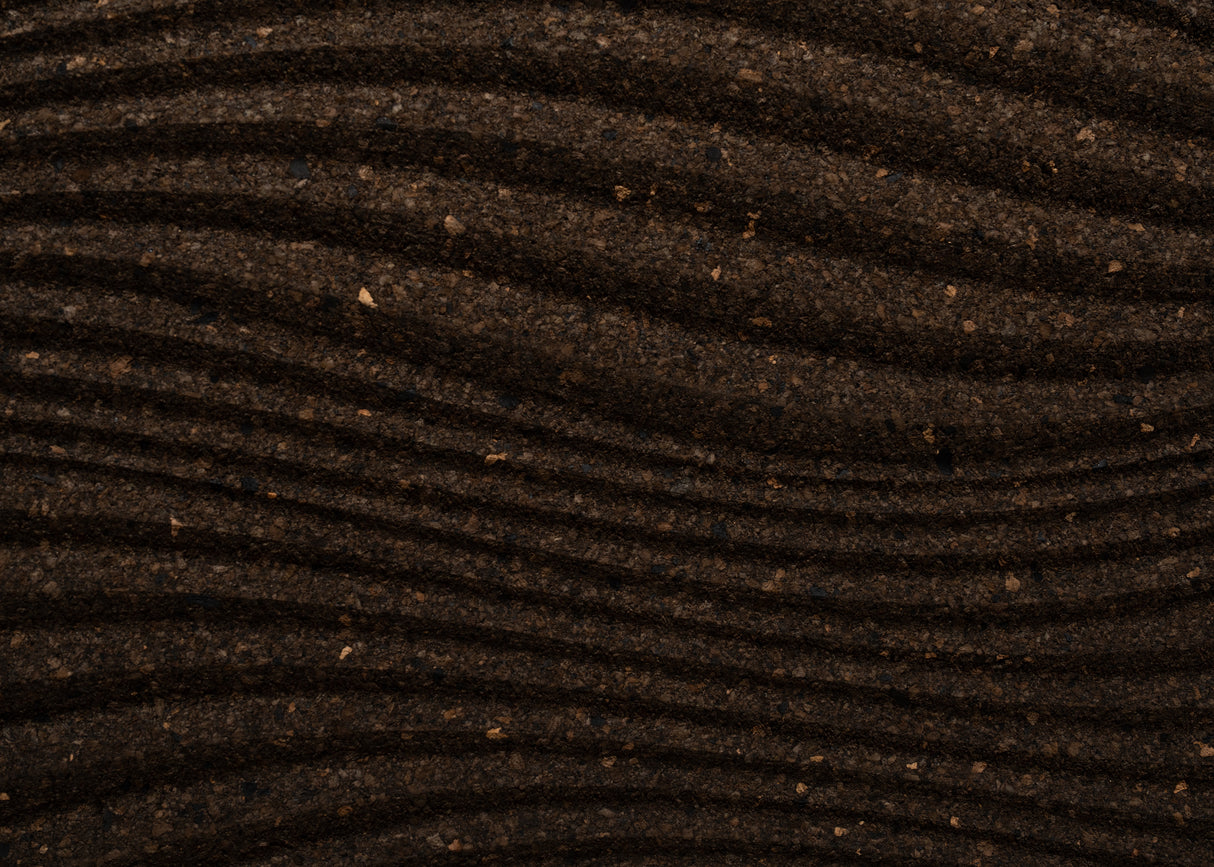 Grace - 3D Cork Wall Tiles in Natural Black Color