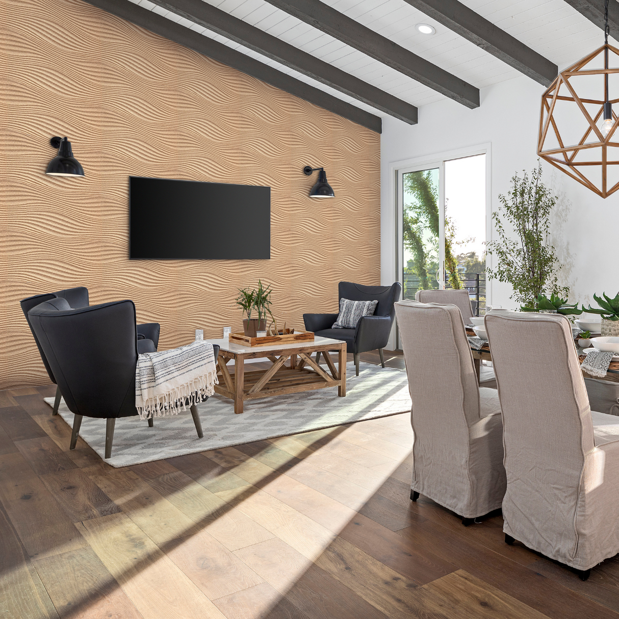 Grace - Cork Wall Tiles in Natural Color