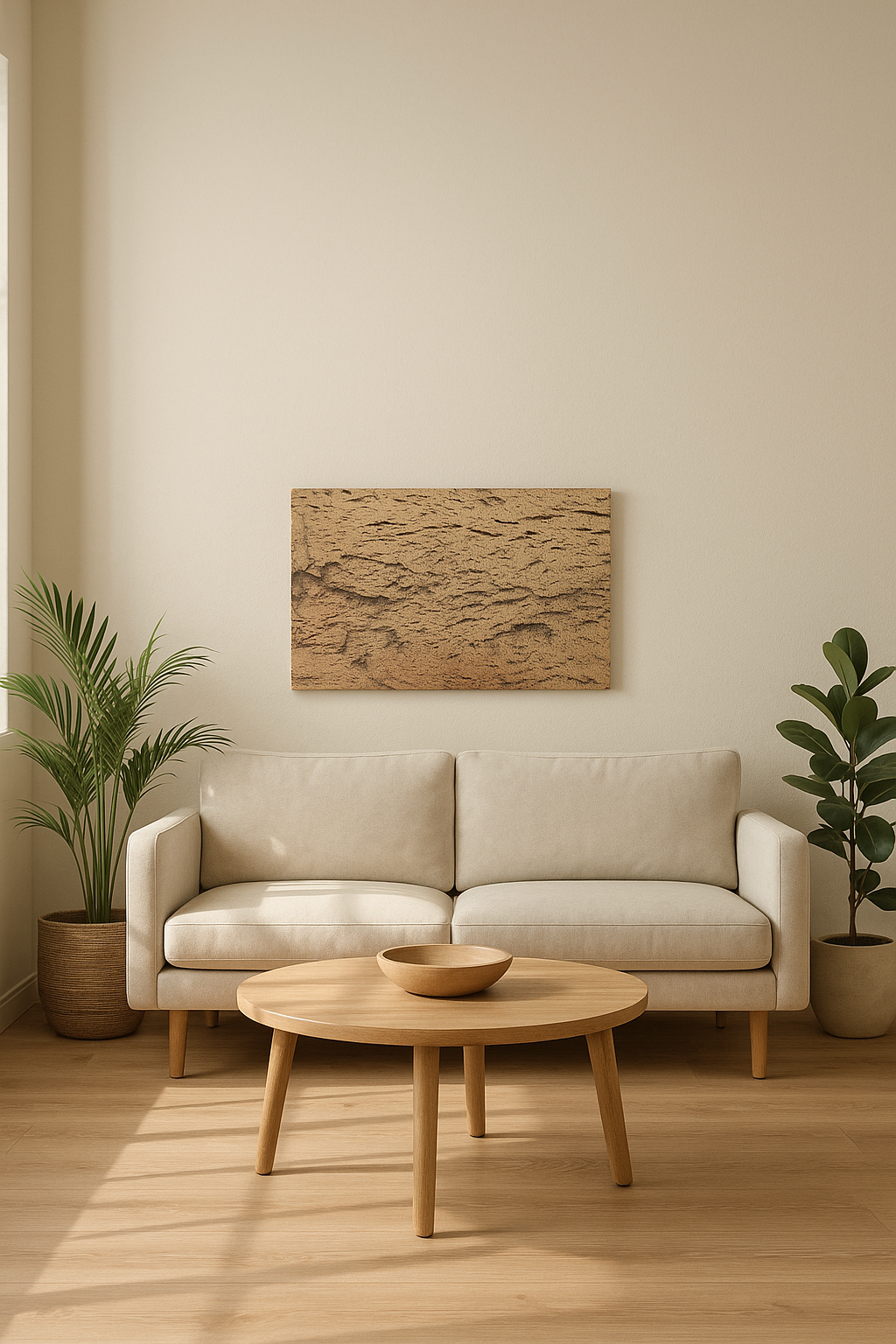 Natural Raw Cork Wall Art Panel