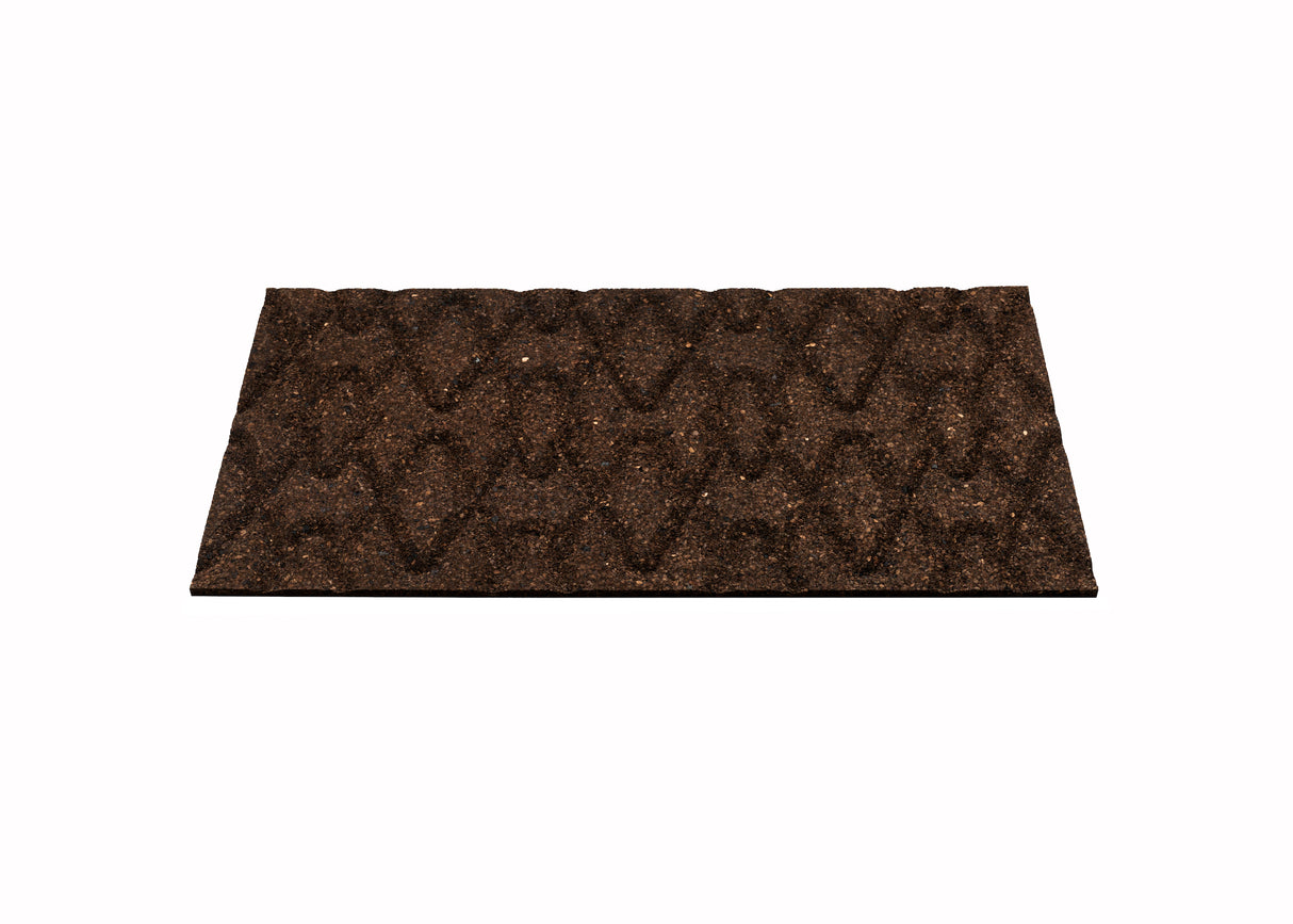 Rumba - 3D Cork Wall Tiles in Natural Black Color