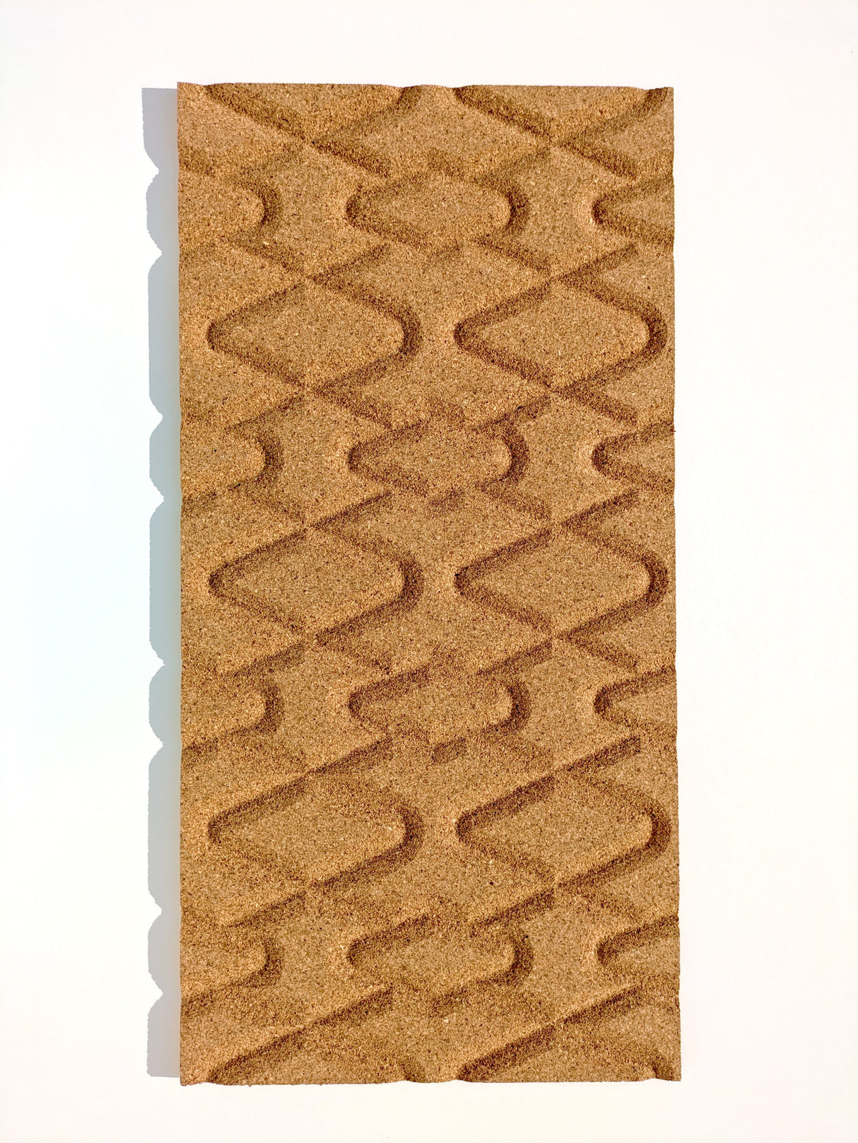 Rumba - 3D Cork Wall Tiles in Natural Color