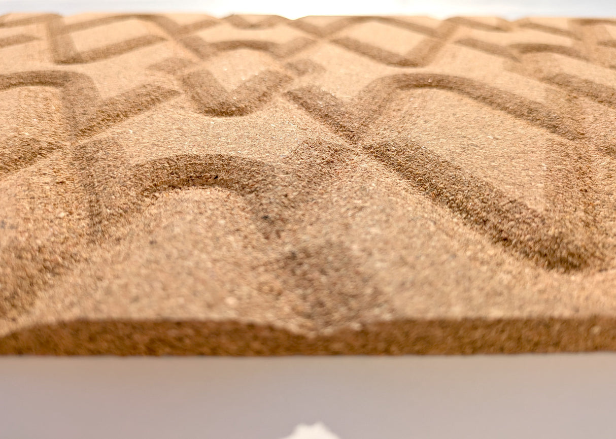 Rumba - 3D Cork Wall Tiles in Natural Color