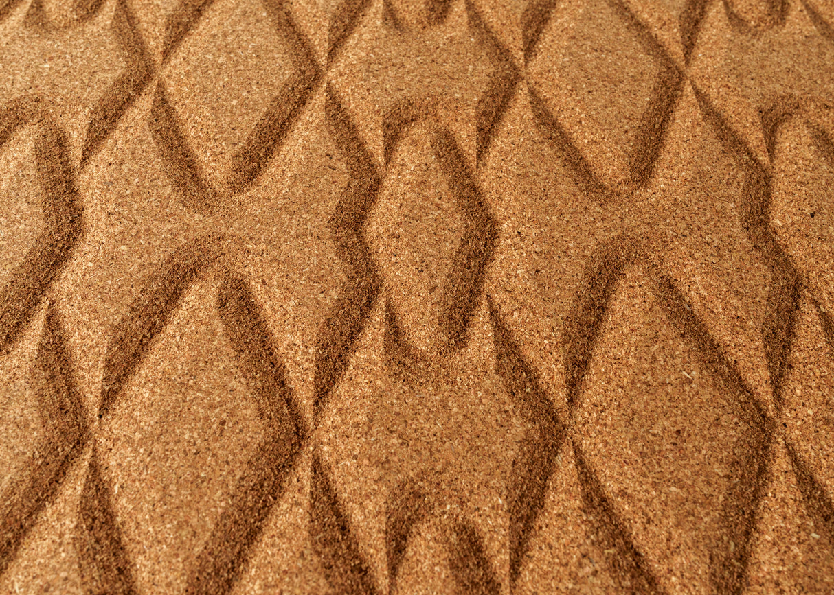 Rumba - 3D Cork Wall Tiles in Natural Color
