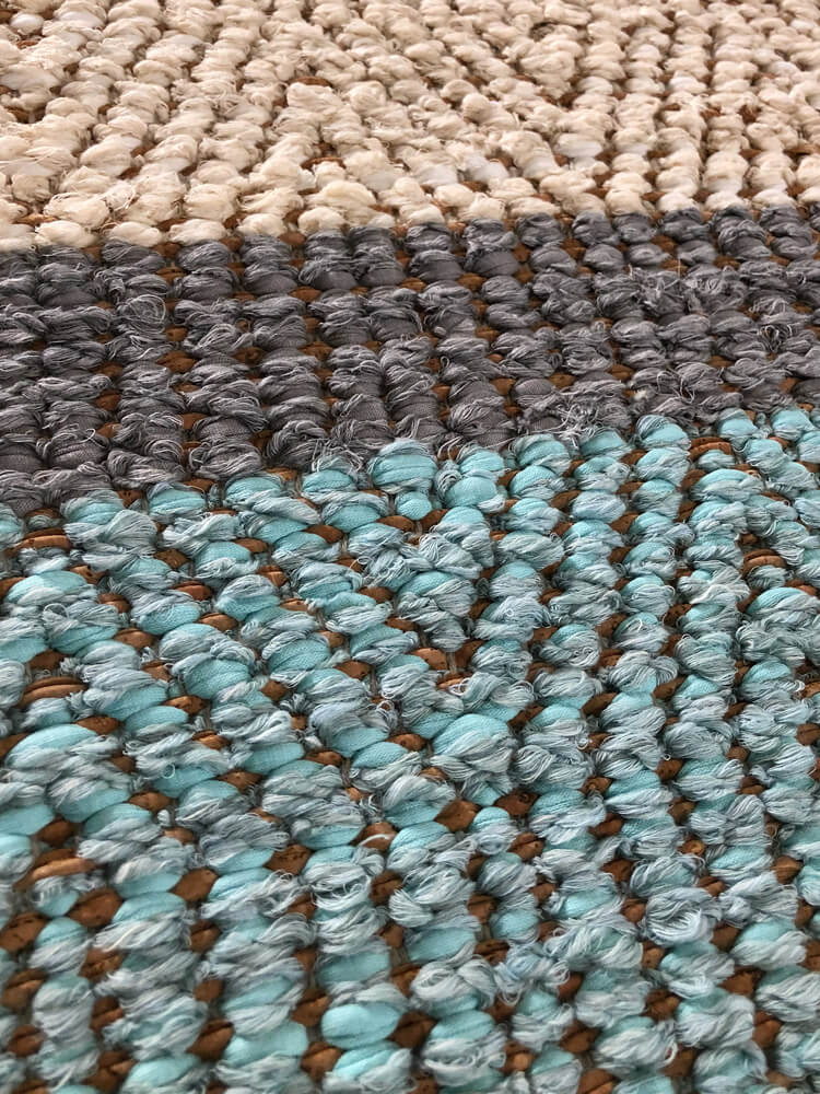 SUGO Fuji Hand Made Jute and Cotton Rug with Cork