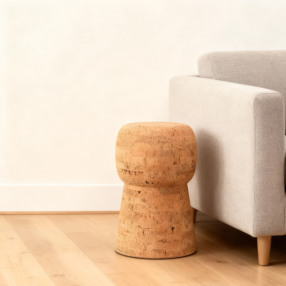 Solid Cork Champagne Stool