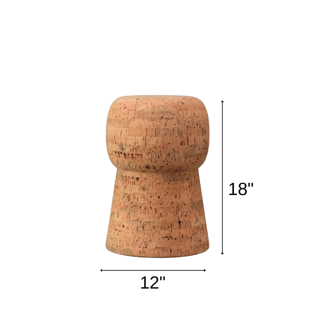 Solid Cork Champagne Stool