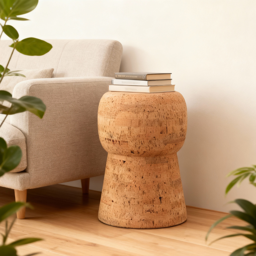 Solid Cork Champagne Stool
