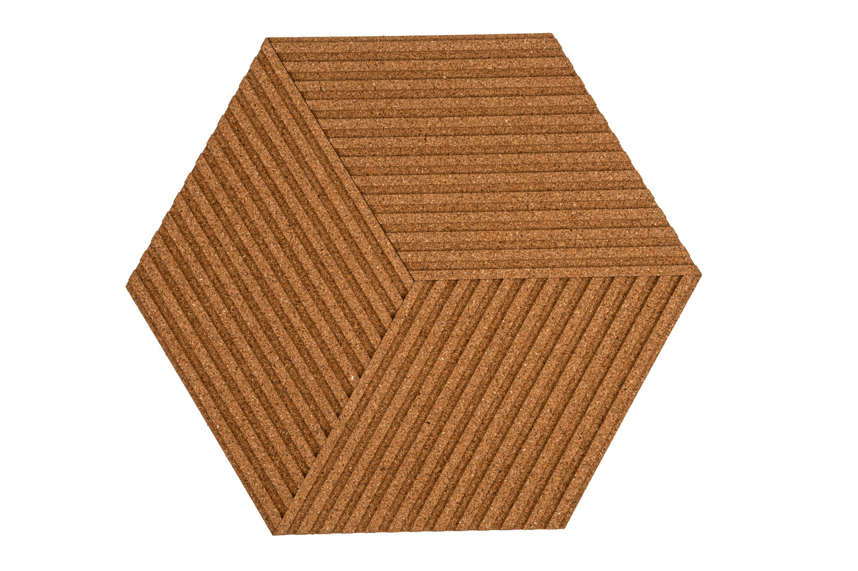 Stripe Rhombus Cork Tiles - 6 Tiles Box
