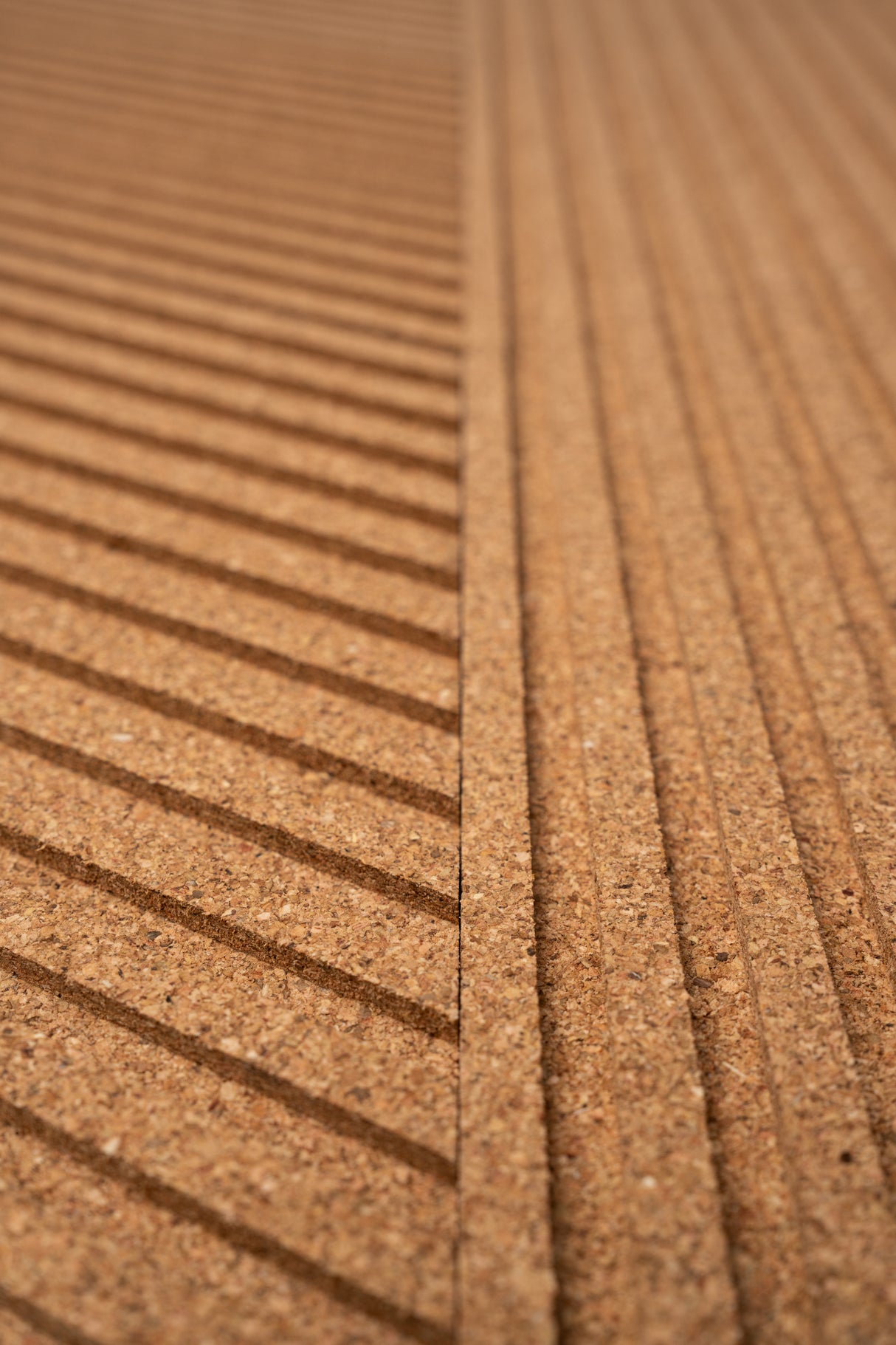 Stripe Rhombus Cork Tiles - 6 Tiles Box