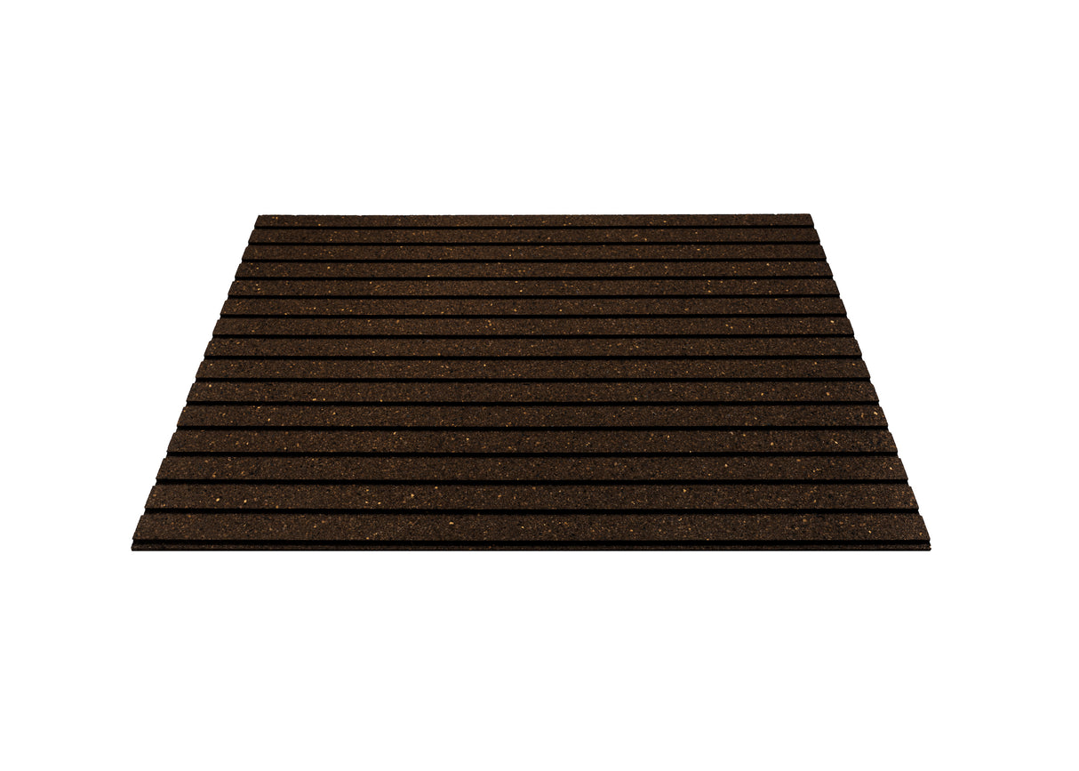 Stripes - Cork Panels in Natural Black Color