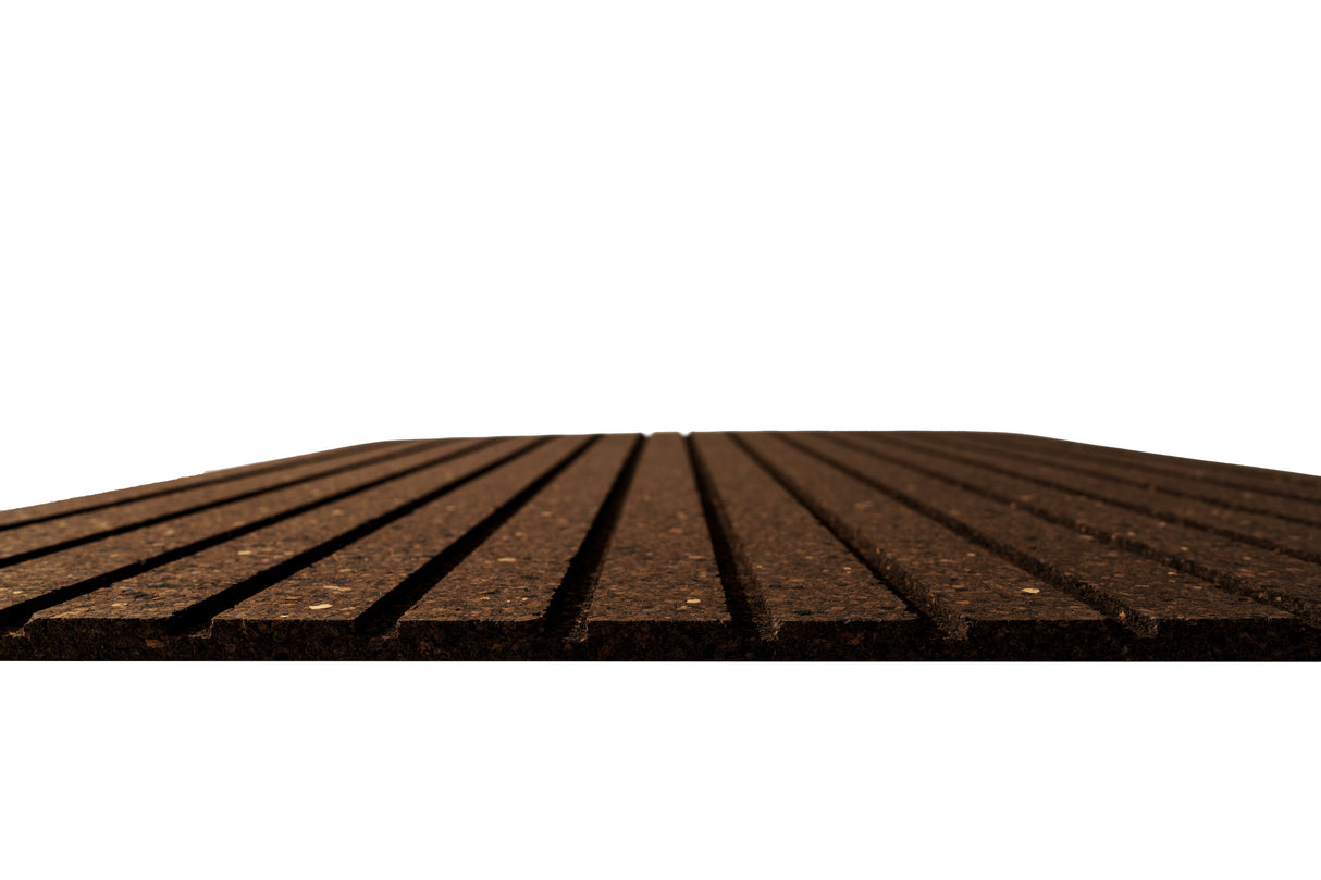 Stripes - Cork Panels in Natural Black Color