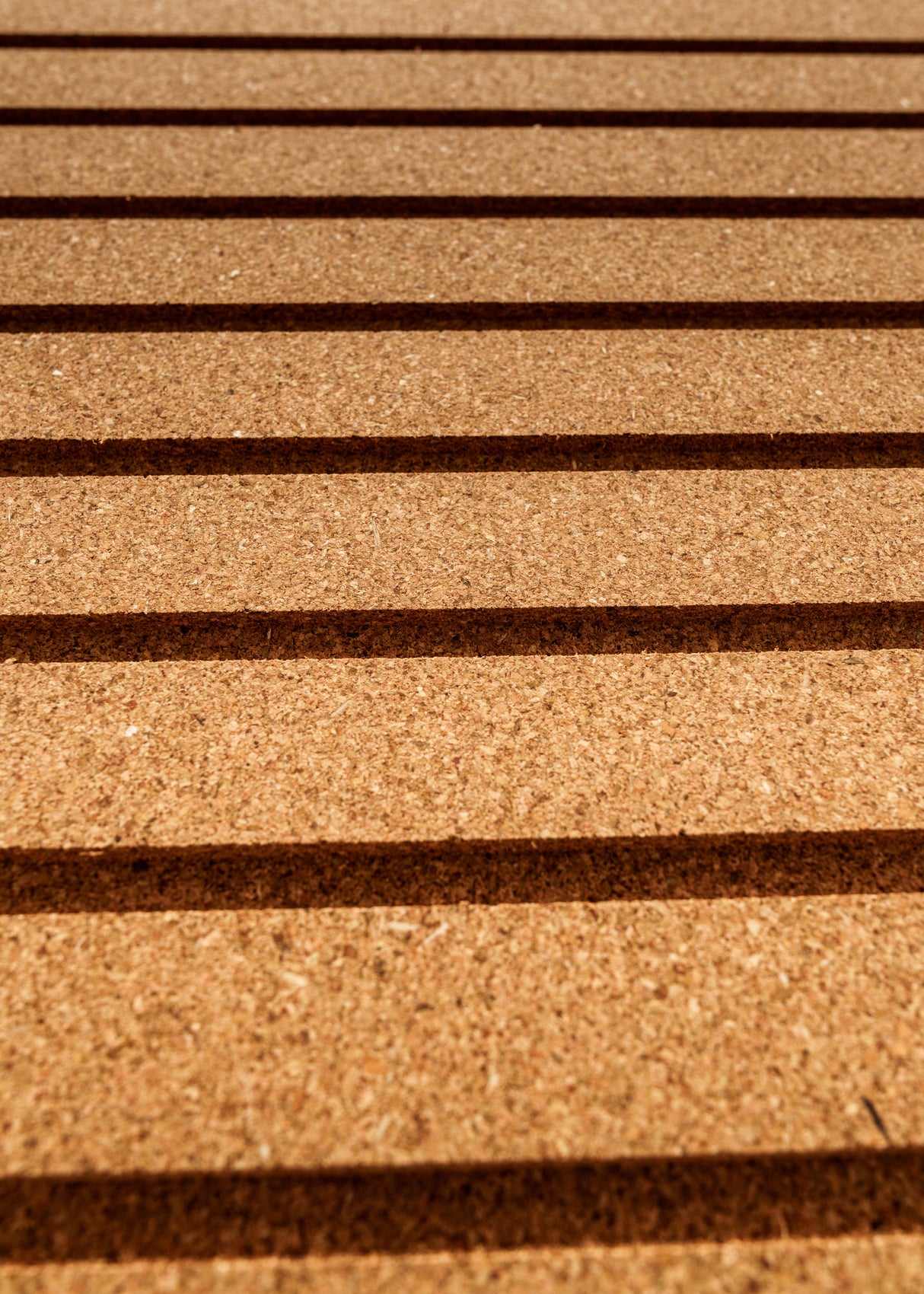 Stripes - Cork Wall Tiles in Natural Color