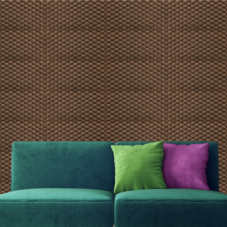 Golf - Cork Wall Panels in Natural Black Color