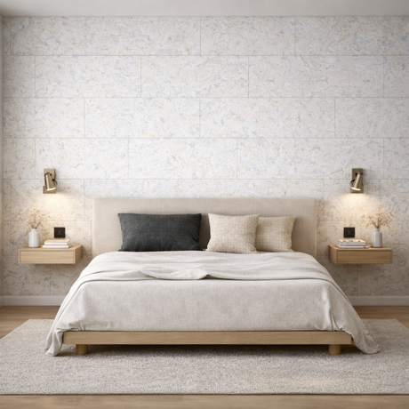 Cashmere White Cork Wall Panels for Calm, Stylish Interiors