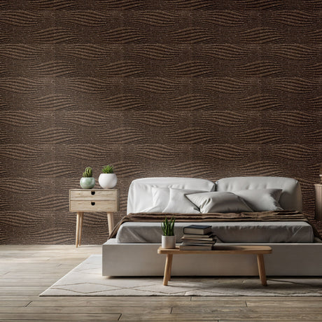 Grace 3D Cork Tiles: Natural Black Wall Panels for Interiors