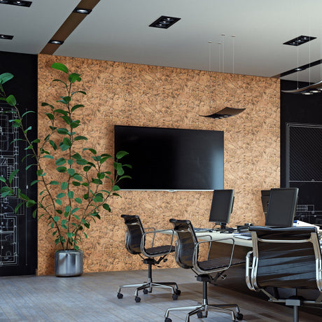 Silk Essence Cork Wall Panels: Elegant, Sound-Dampening Decor