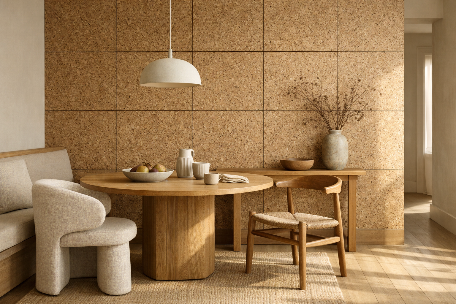 Hallway Inspiration: Texture, Warmth, and Quiet with Cork