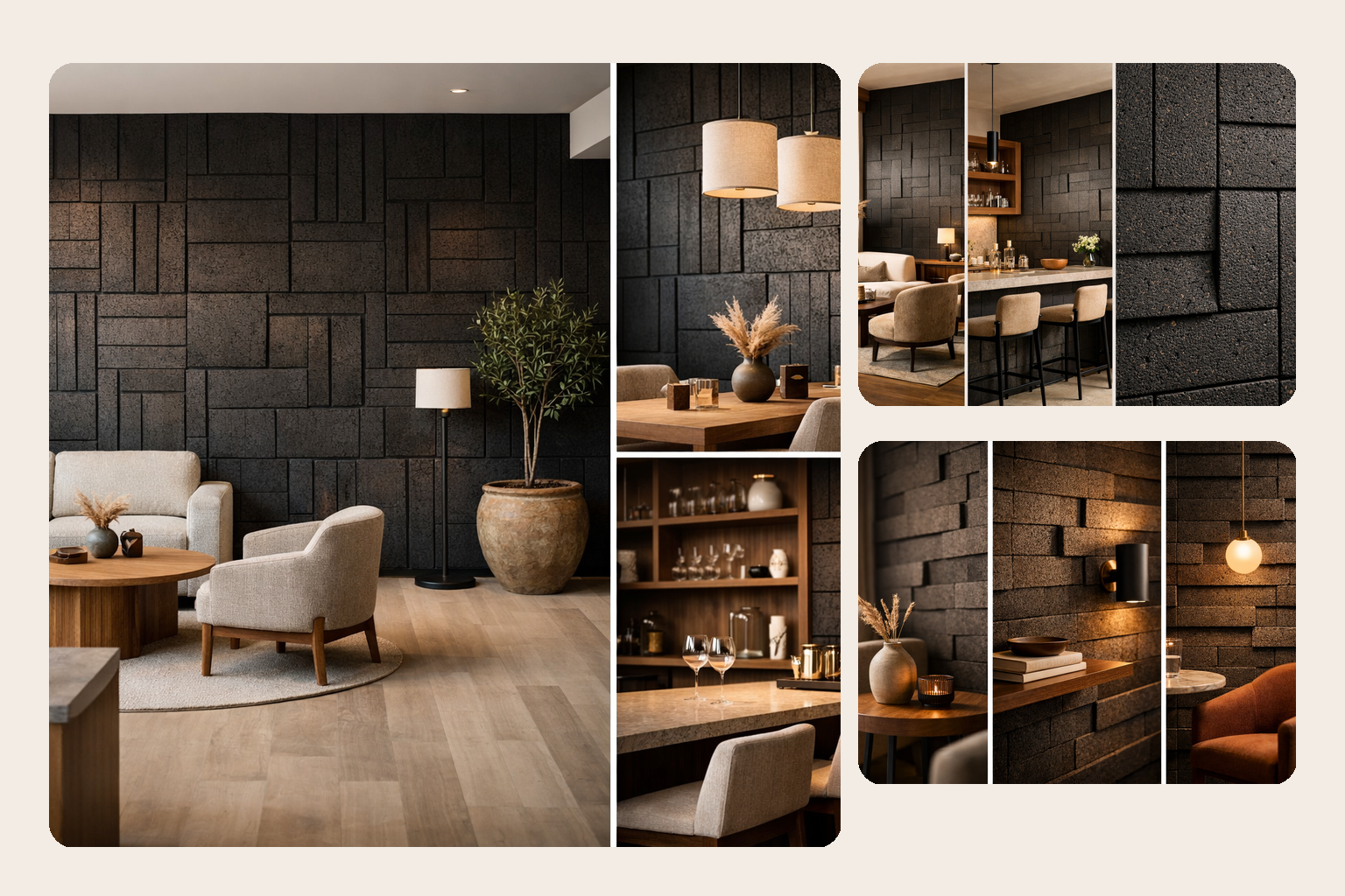 Office Inspiration: Sculptural Cork Walls for Calm Focus
