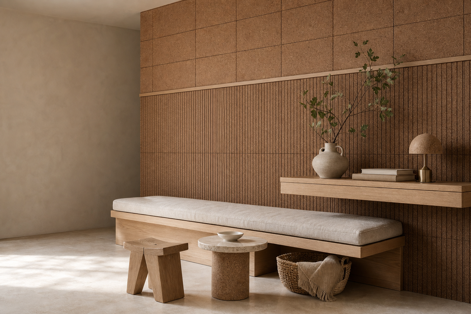 Green Design Inspirations with Layered Cork Textures