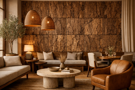 8 Designer Ways to Use Cork Bark Wall Panels