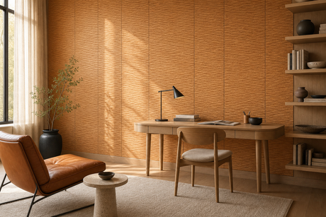 Cork Wall Cladding Ideas for Calm, Textured Living Rooms