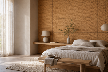 Serene Bedrooms: 8 Cork Wall Ideas for Calm, Tactile Rest