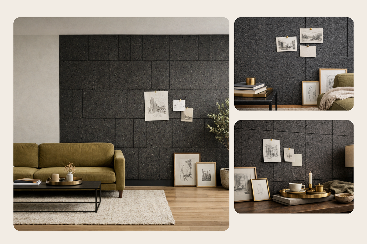 Grey Cork Board Walls: Calm, Textured Ideas for Modern Rooms