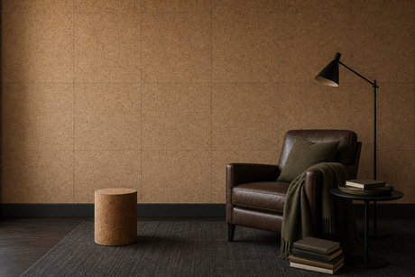 Cork Wall Covering Ideas for Calm, Textured Modern Spaces