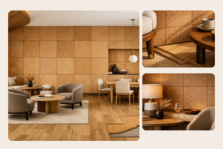A Quiet Home Starts Underfoot: Cork Underlayment + Cork Walls