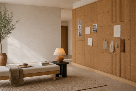 Elevated Cork Board Wall Decor Ideas for Calm Interiors