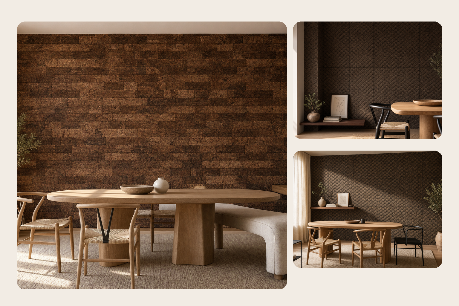 Warm, Quiet, Textured: Cork Wall Cladding Ideas Designers Love