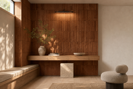 9 Wall Panels Ideas with 3D Cork for Calm, Textured Rooms