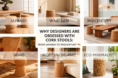 🪑 Why Designers Are Obsessed with Cork Stools: From Japandi to Midcentury