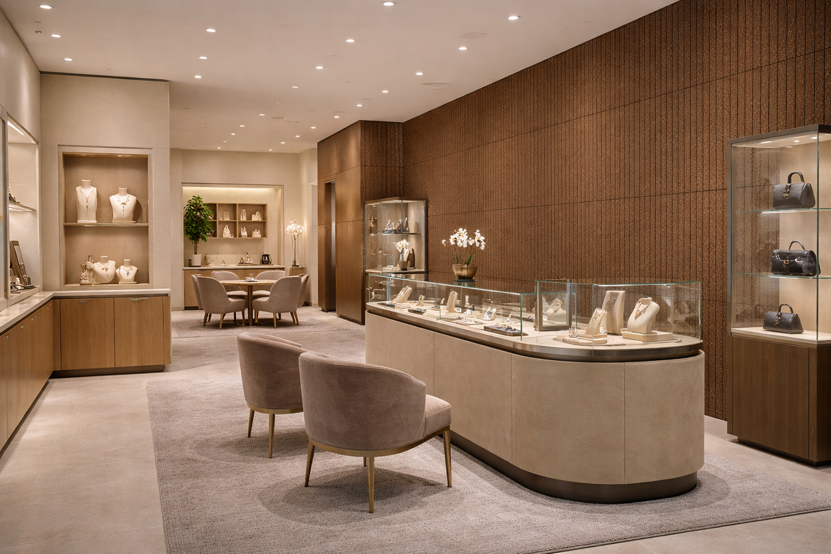 Stripes - Cork Panels in Natural Black Color