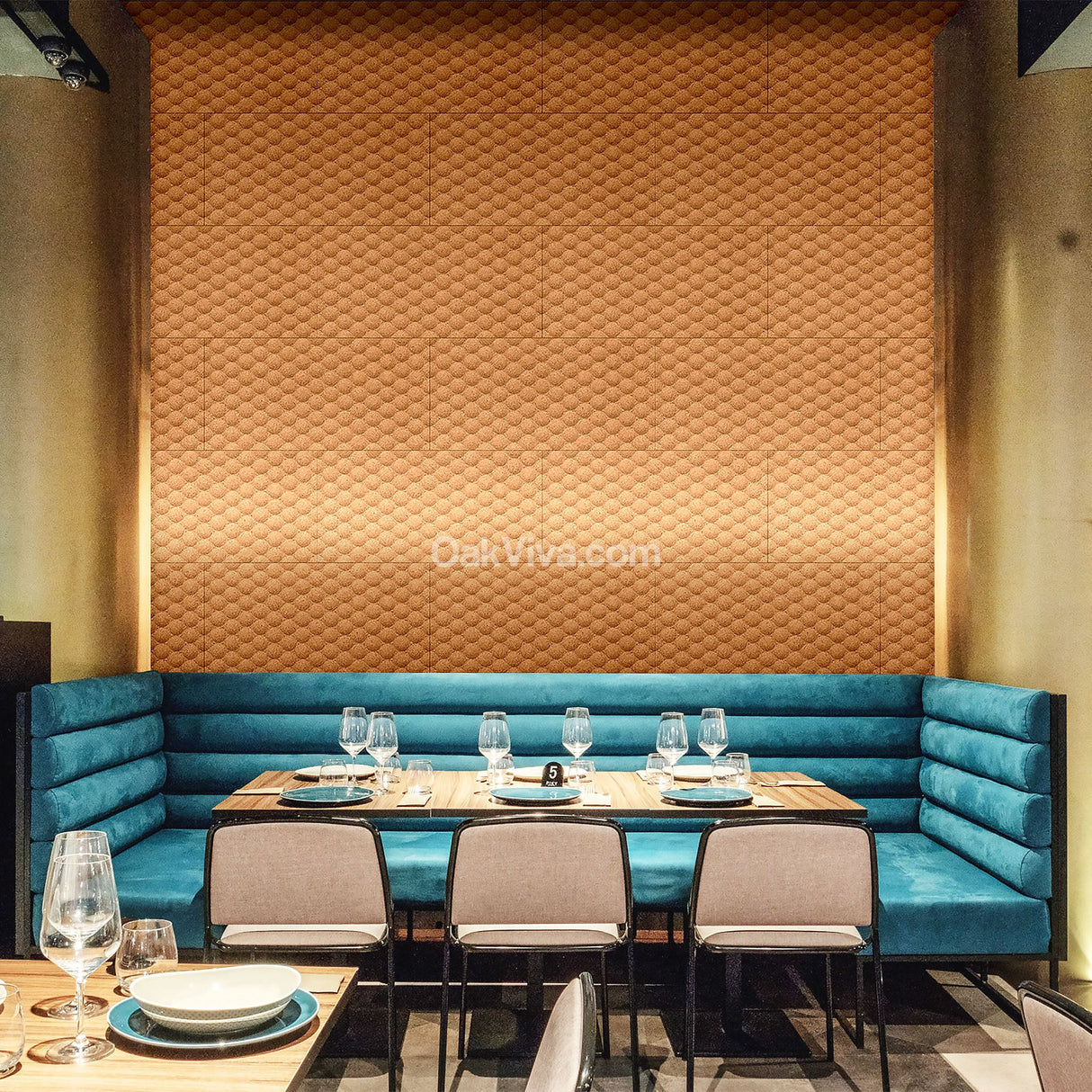 Golf - Cork Wall Panels in Natural Color