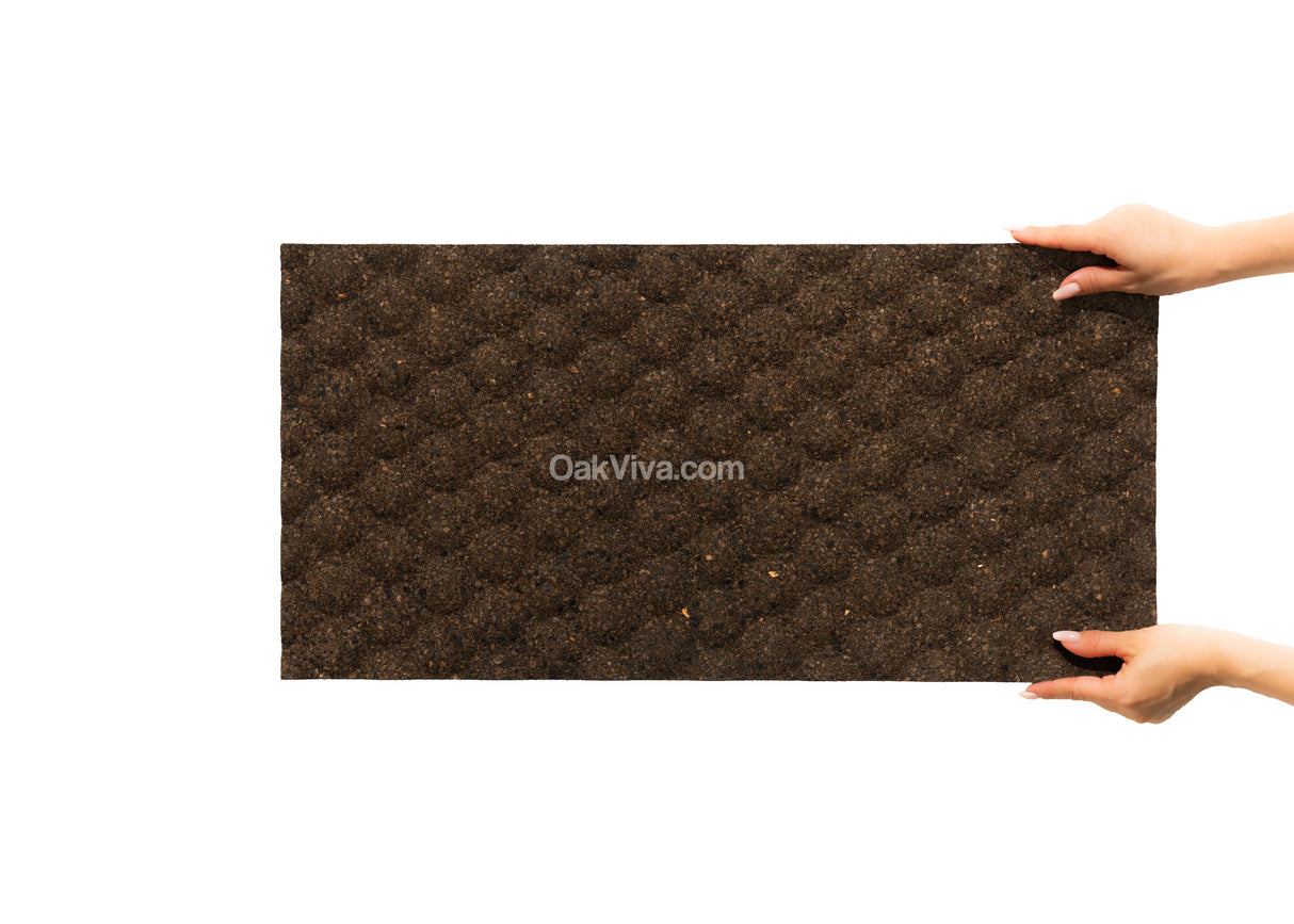 Golf - Cork Wall Panels in Natural Black Color