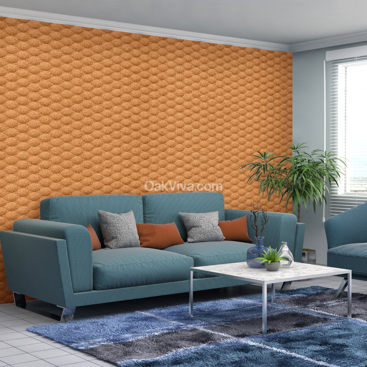 Golf - Cork Wall Panels in Natural Color