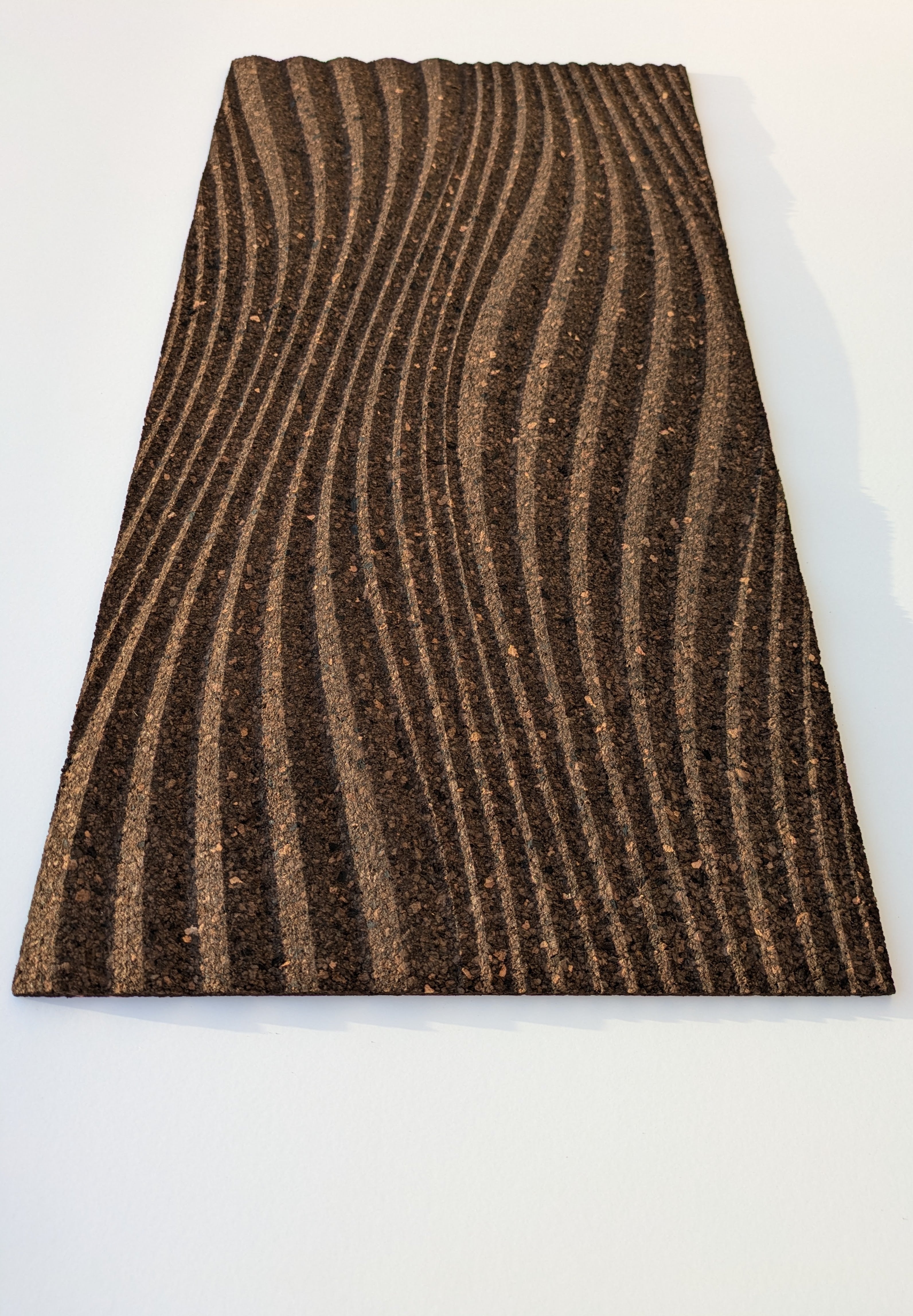 Grace - 3D Cork Wall Tiles in Natural Black Color – OakViva