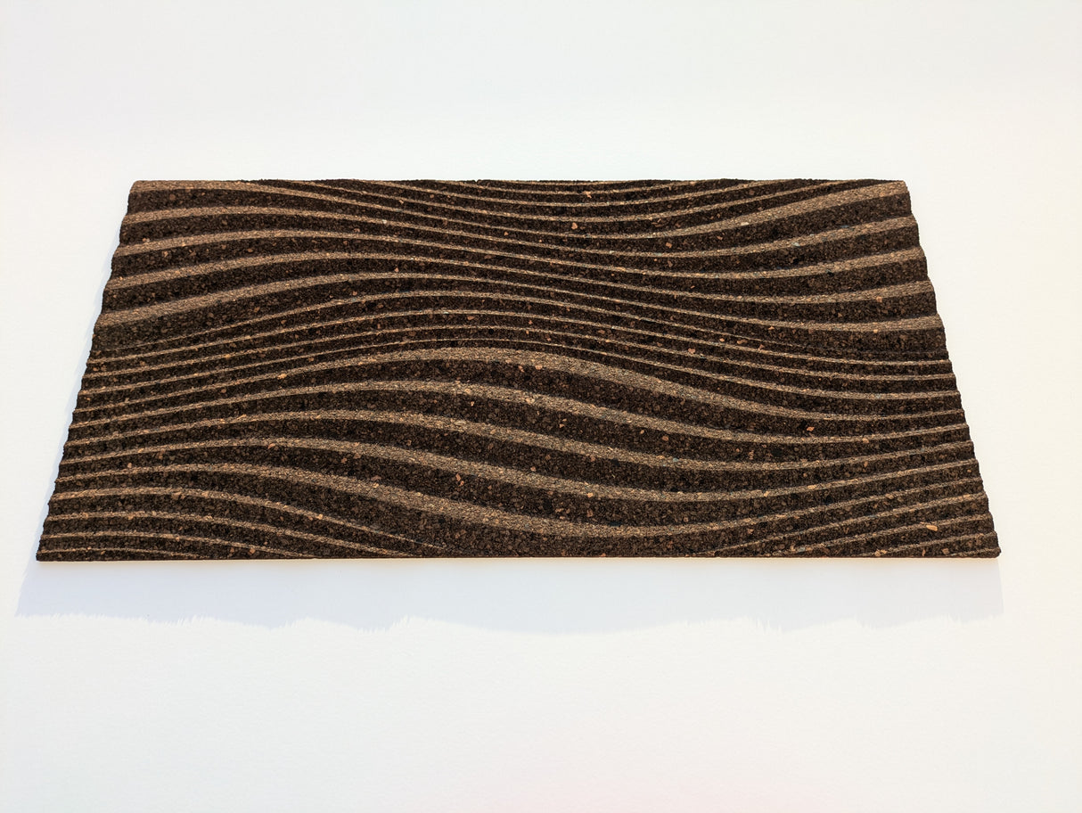 Grace - 3D Cork Wall Tiles in Natural Black Color