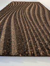 Grace - 3D Cork Wall Tiles in Natural Black Color