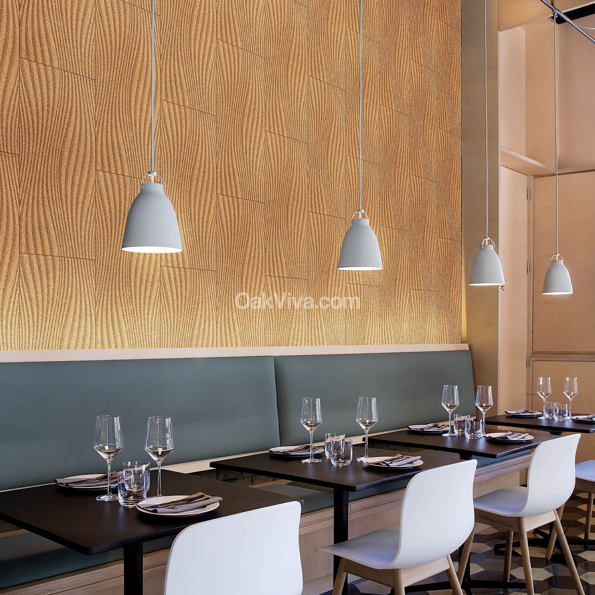 Grace - Cork Wall Tiles in Natural Color