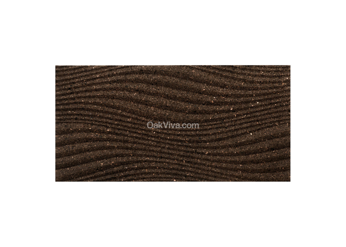 Grace - 3D Cork Wall Tiles in Natural Black Color