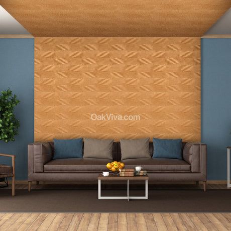 Grace - Cork Wall Tiles in Natural Color