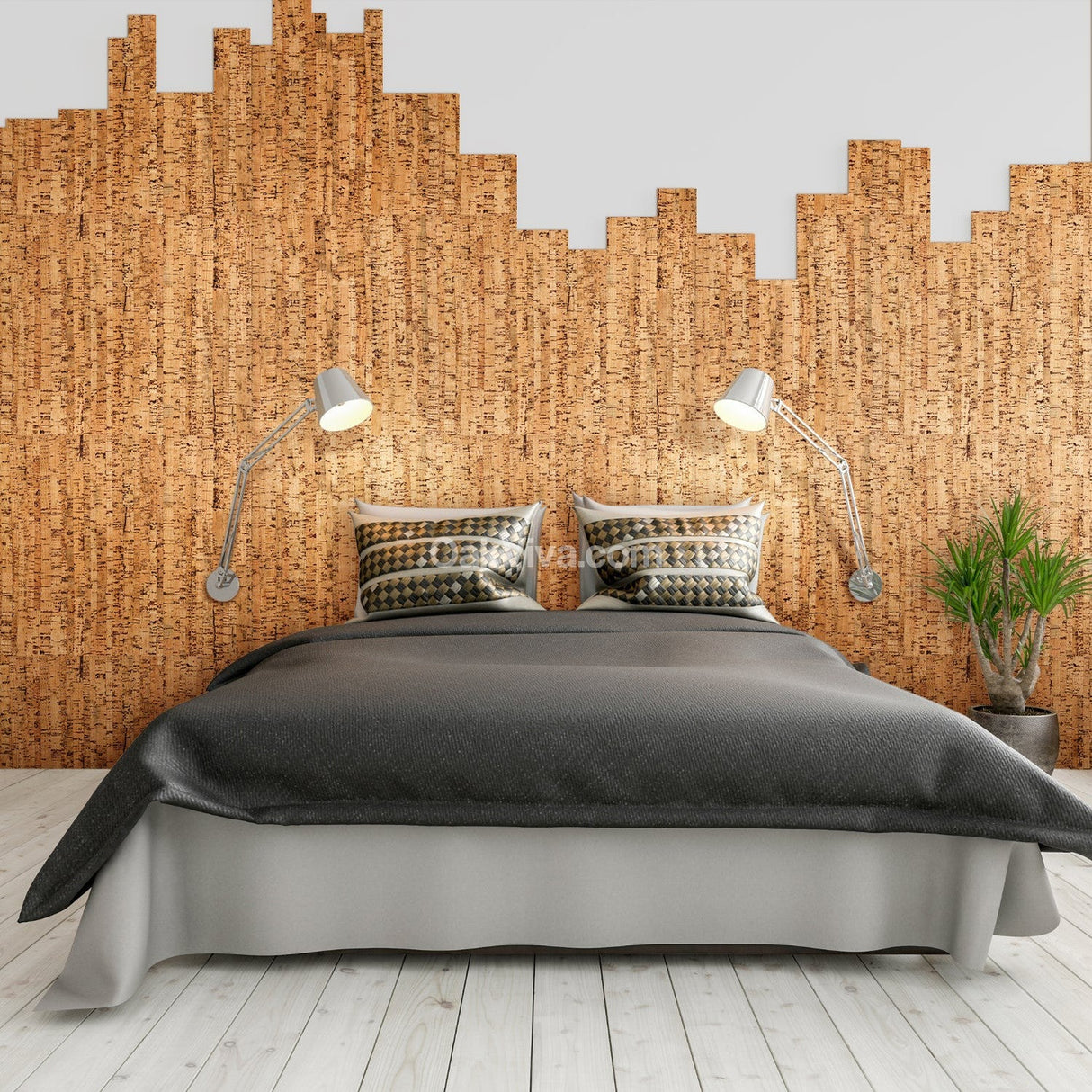 Habitus - Layered Cork Wall Tiles