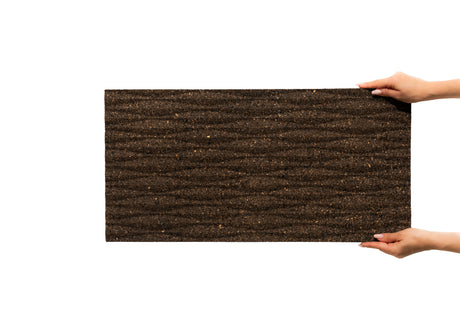Meadows - 3D Cork Tiles in Natural Black Color