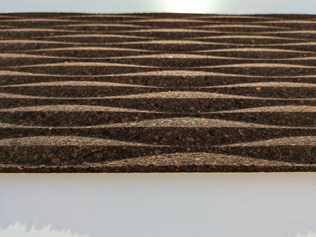 Meadows - 3D Cork Tiles in Natural Black Color